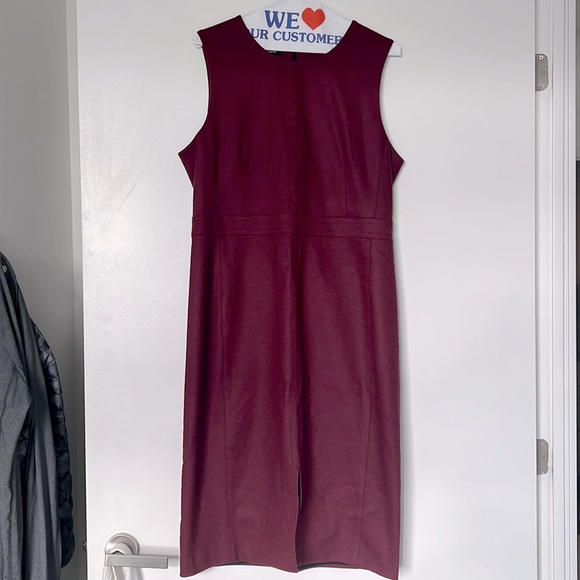 Dresses & Skirts - Judith & Charles Size 12 Wool Sheath Dress Burgundy